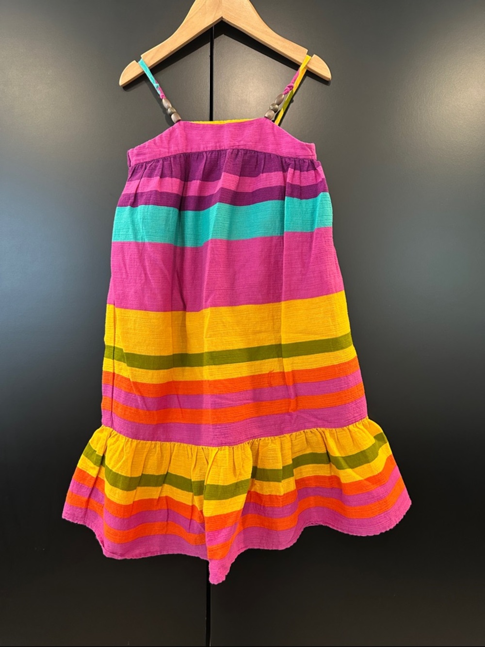 Gap Multicolor Stripe Sundress with Beaded Straps